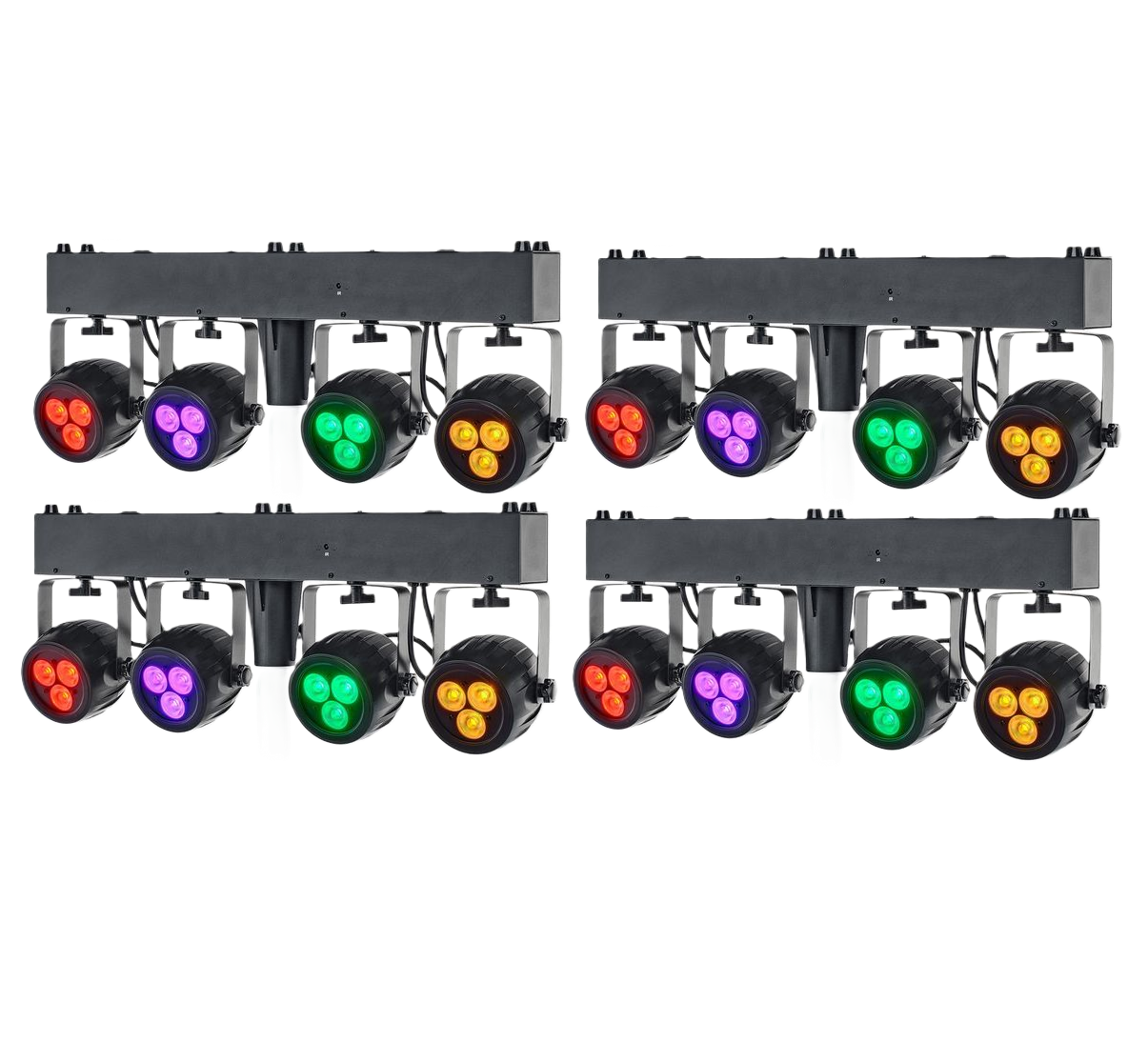 Set 4x Ayra compar kit jr compacte lichtset RGBW