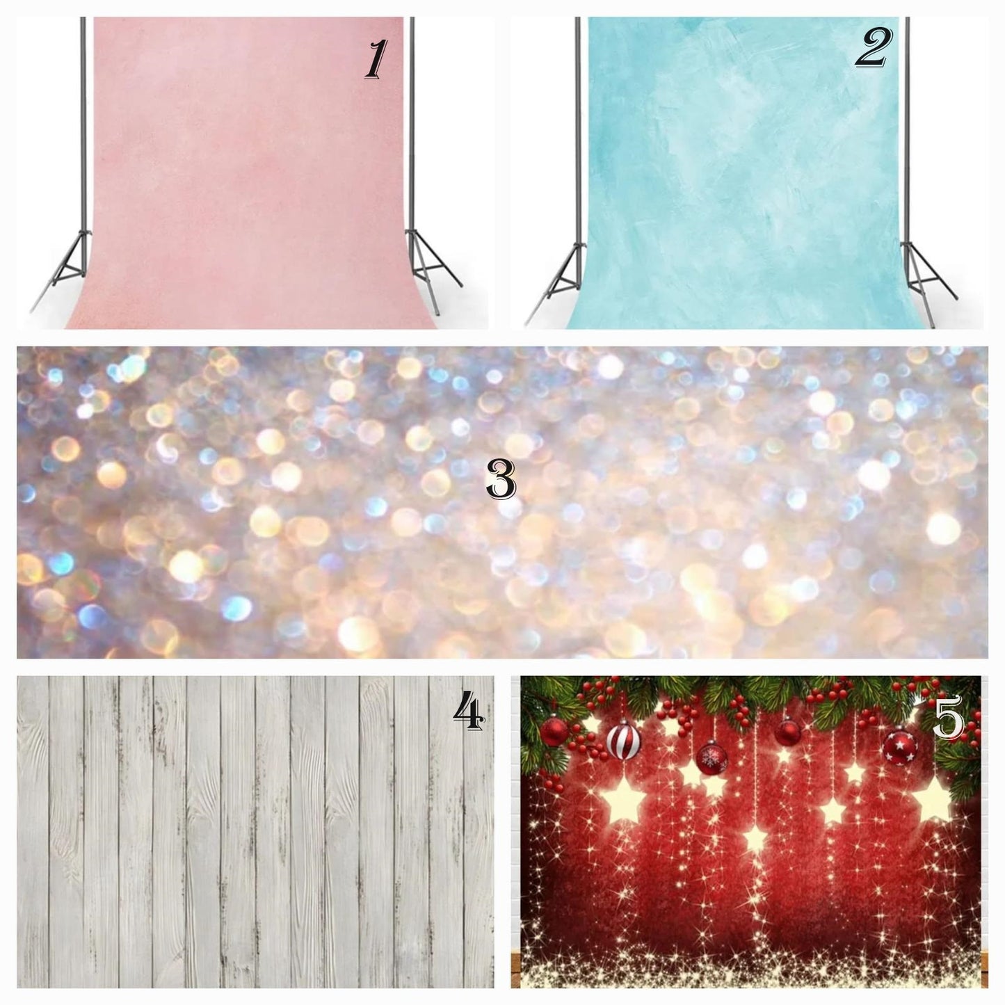 Backdrop 2x3 meter incl statieven (verschillende)