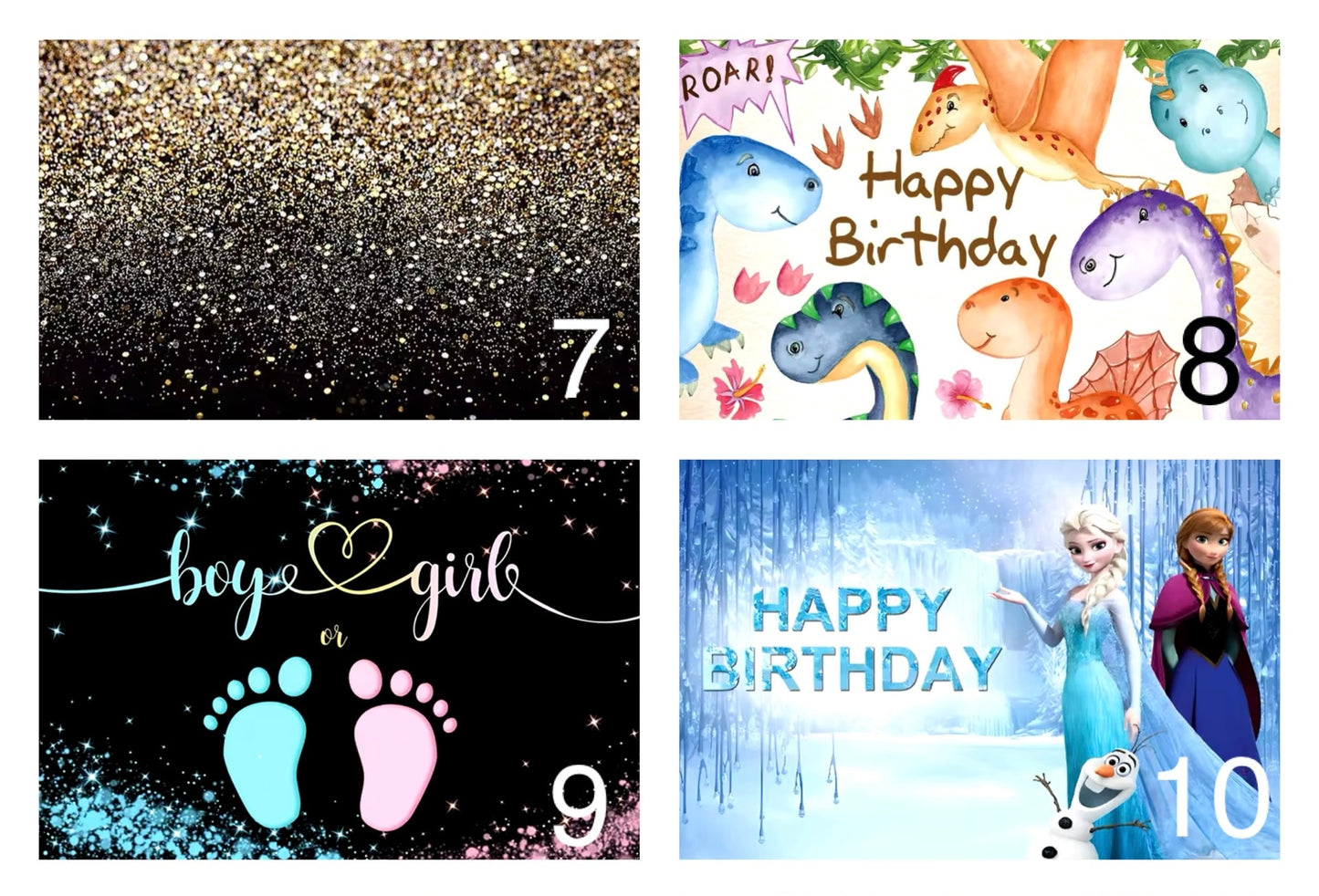 Backdrop 2x3 meter incl statieven (verschillende)