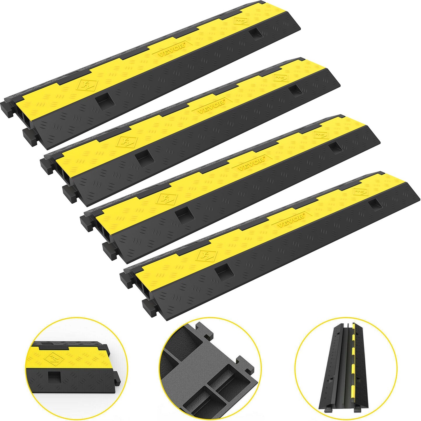 Vevor 2 kanaals kabelbrug set van 4
