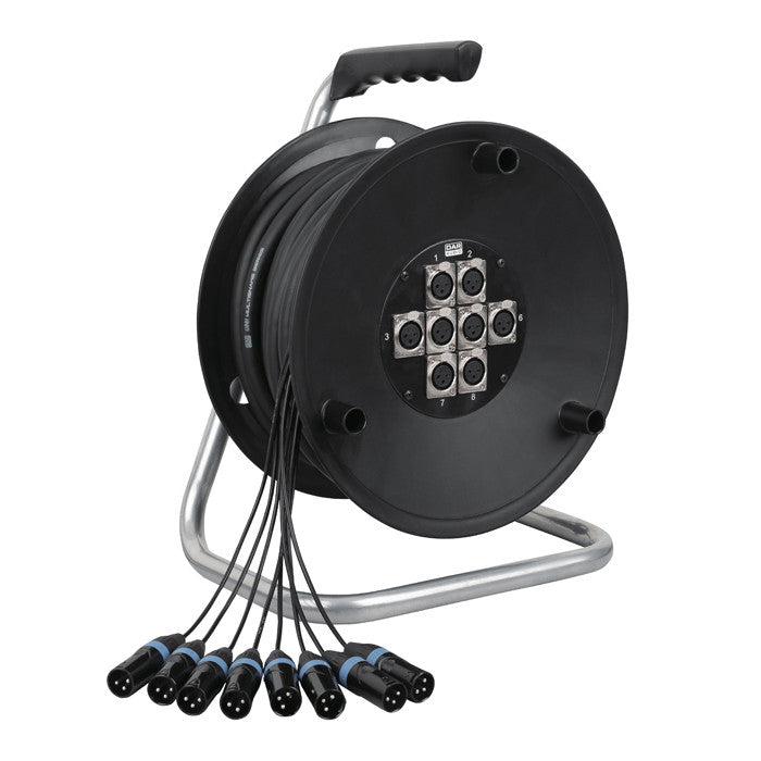DAP PYTHON 8 MULTIKABEL OP HASPEL 8X XLR 16M
