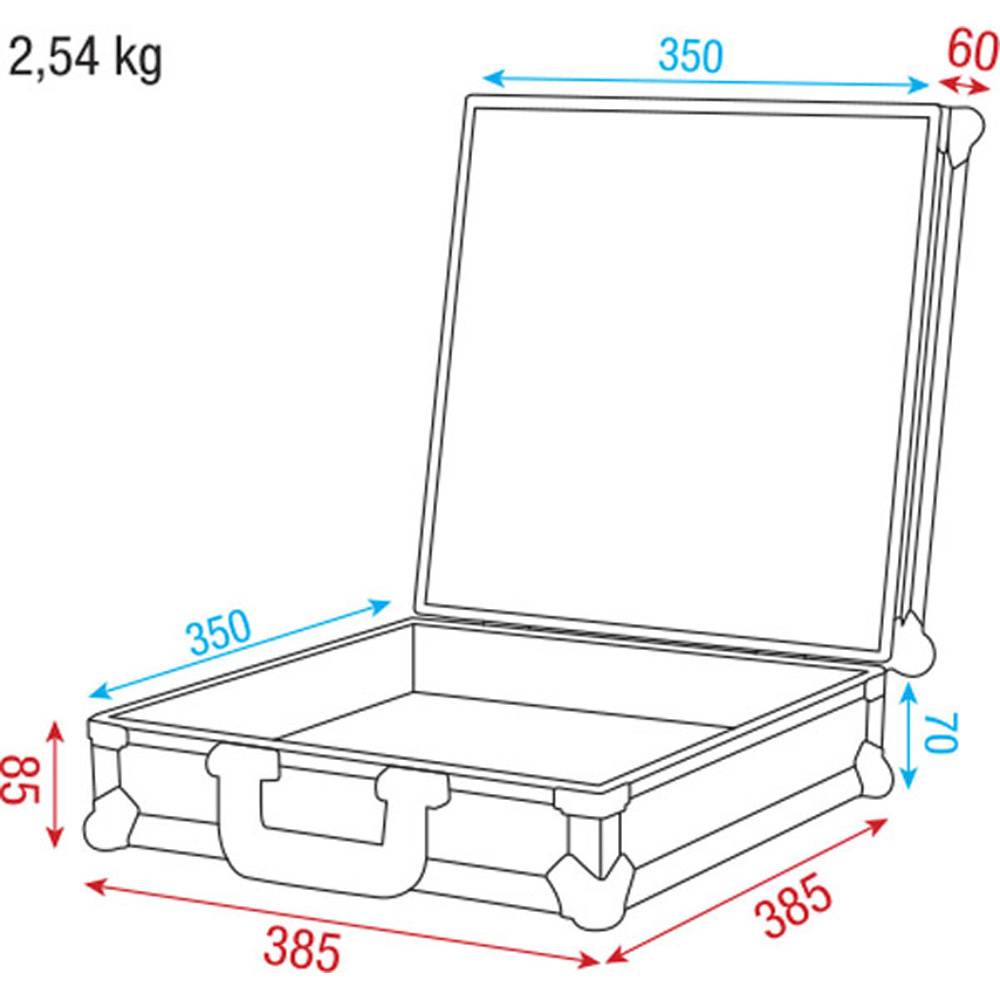 DAP ACA-ER1193 FLIGHTCASE VOOR DRAADLOZE MICROFOON