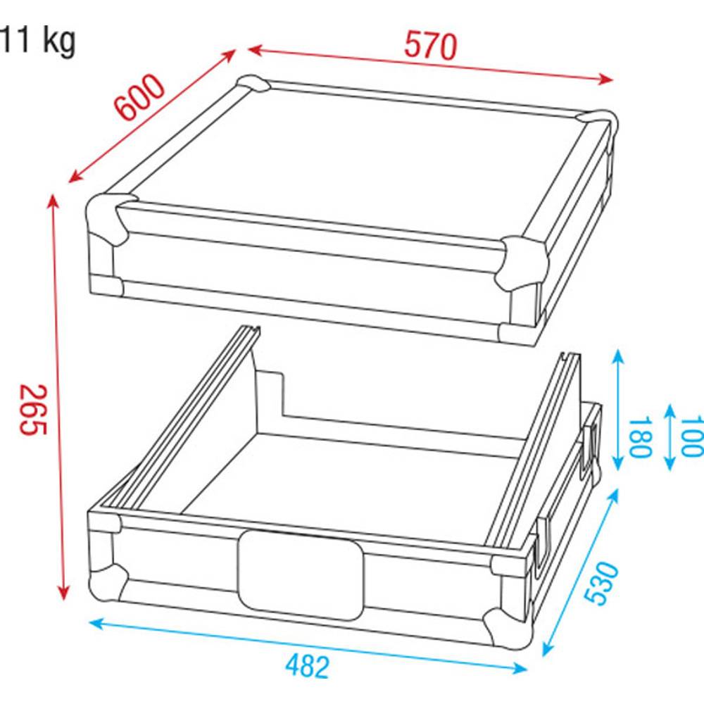 DAP ACA-MIX1 19 INCH MIXER FLIGHTCASE