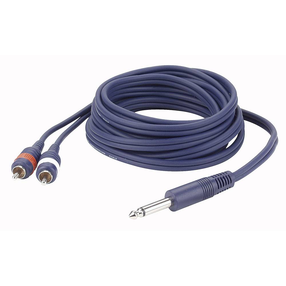DAP FL33 1X JACK NAAR 2X RCA 150CM