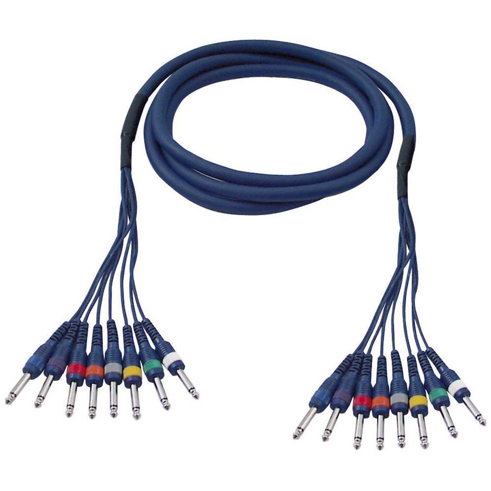 DAP FL63 8X MONO JACK NAAR 8X MONO JACK 6 METER