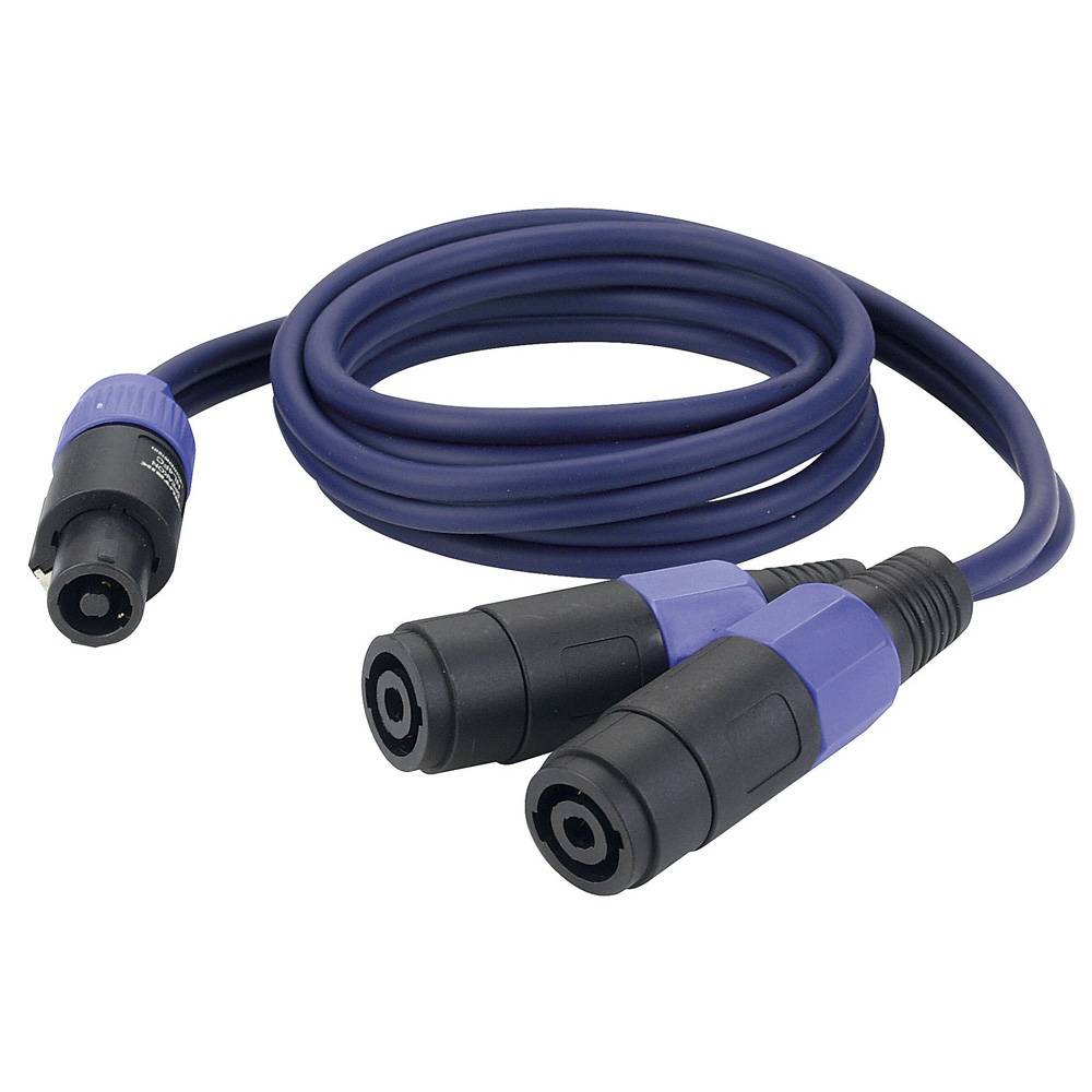 DAP FS13 VERLOOPKABEL 2X SPEAKON FEMALE NAAR 1X SPEAKON MALE 150CM