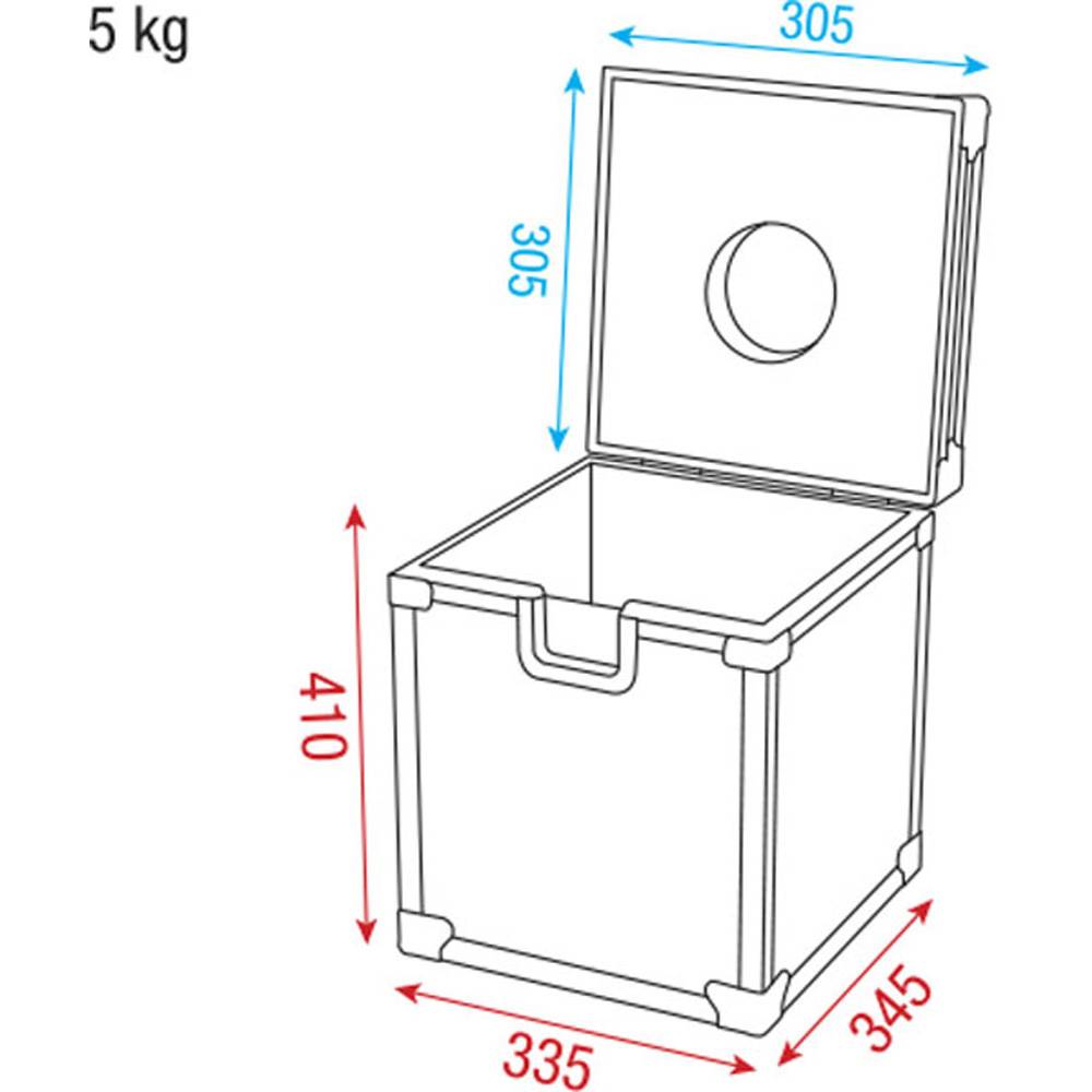 DAP LCA-MIR30 FLIGHTCASE VOOR 30CM SPIEGELBOL