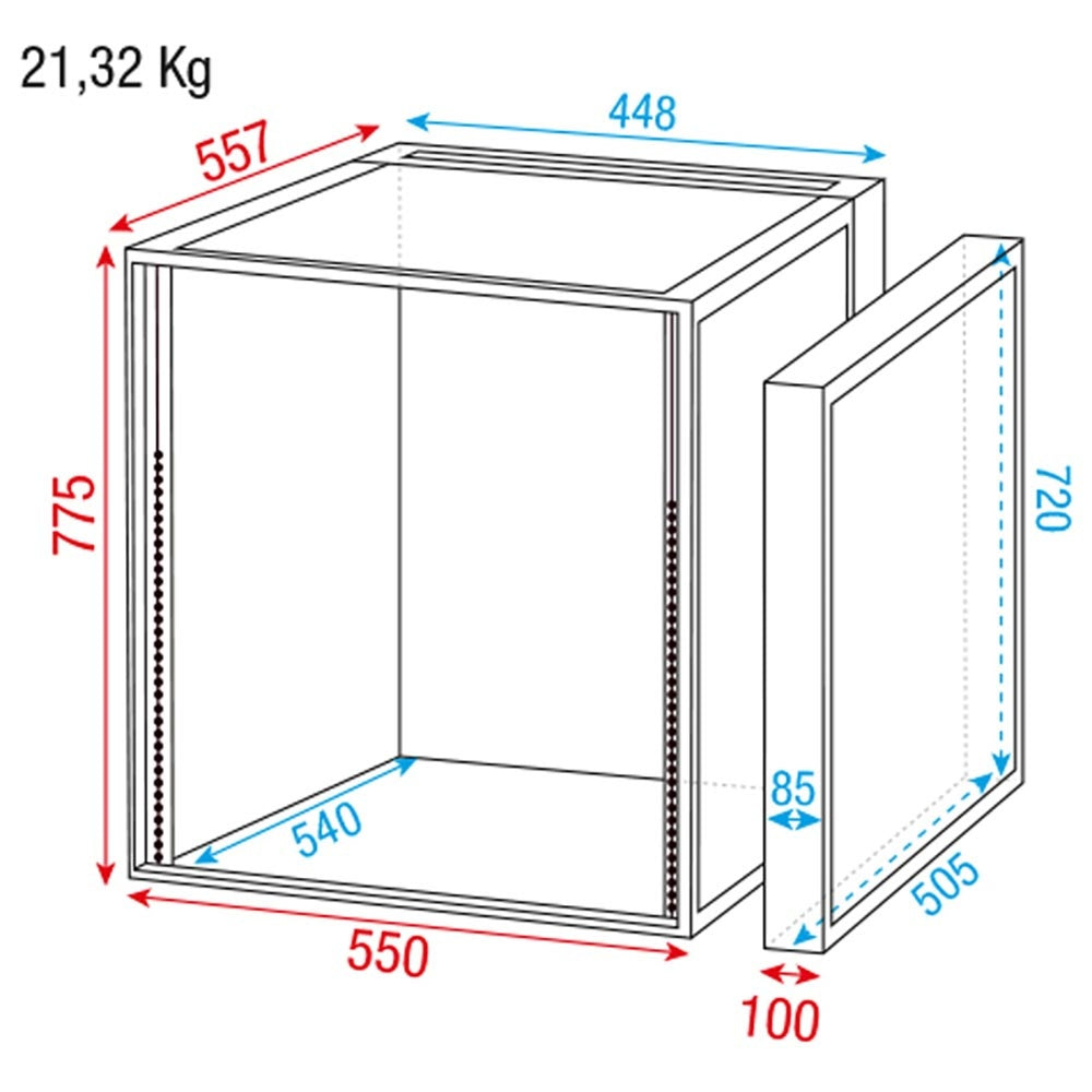 DAP RCA-DD16 19 INCH FLIGHTCASE 16 HE