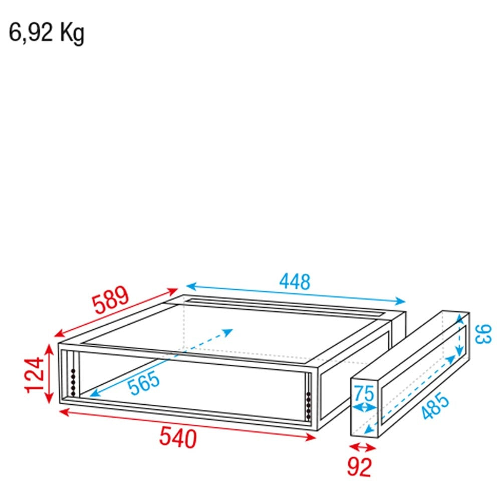 DAP RCA-DD2 19 INCH FLIGHTCASE 2 HE