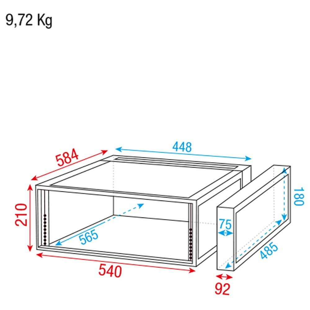 DAP RCA-DD4 19 INCH FLIGHTCASE 4 HE