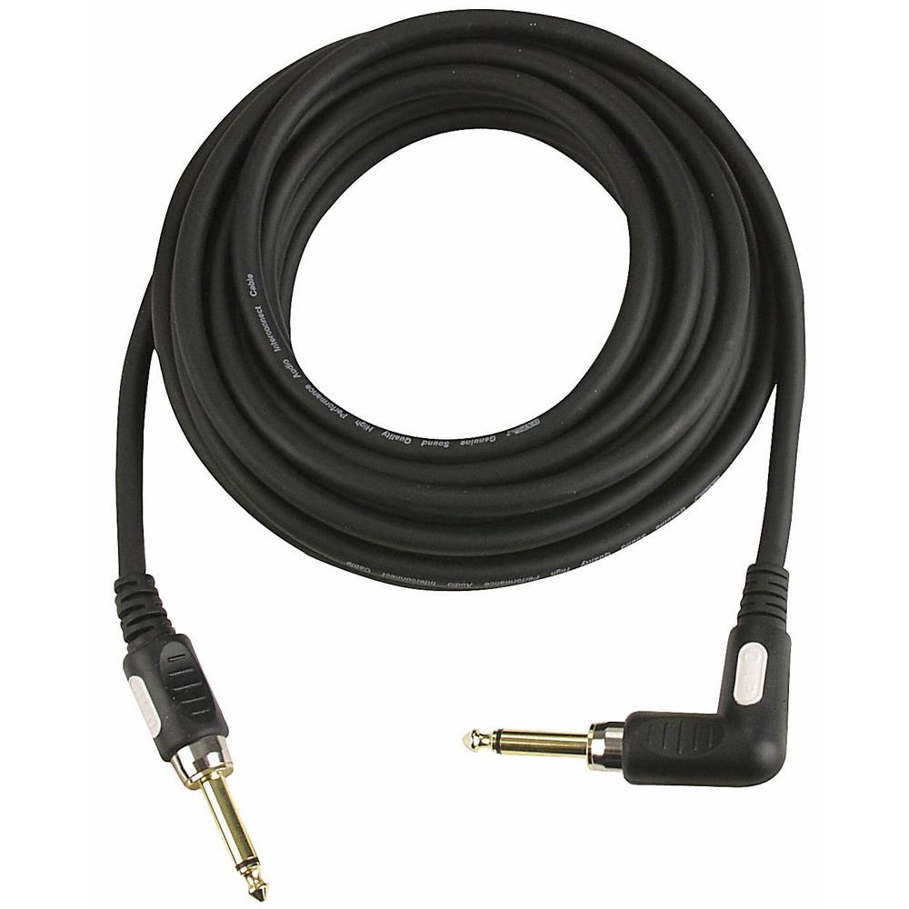 DAP FL18 STAGE-GIG GITAARKABEL 6MM HAAKSE JACK CONNECTORS (VERSCHILLENDE LENGTES)