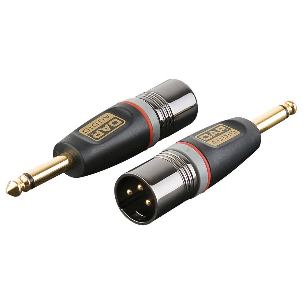 DAP XGA27 XLR MALE NAAR MONO JACK MALE ADAPTER