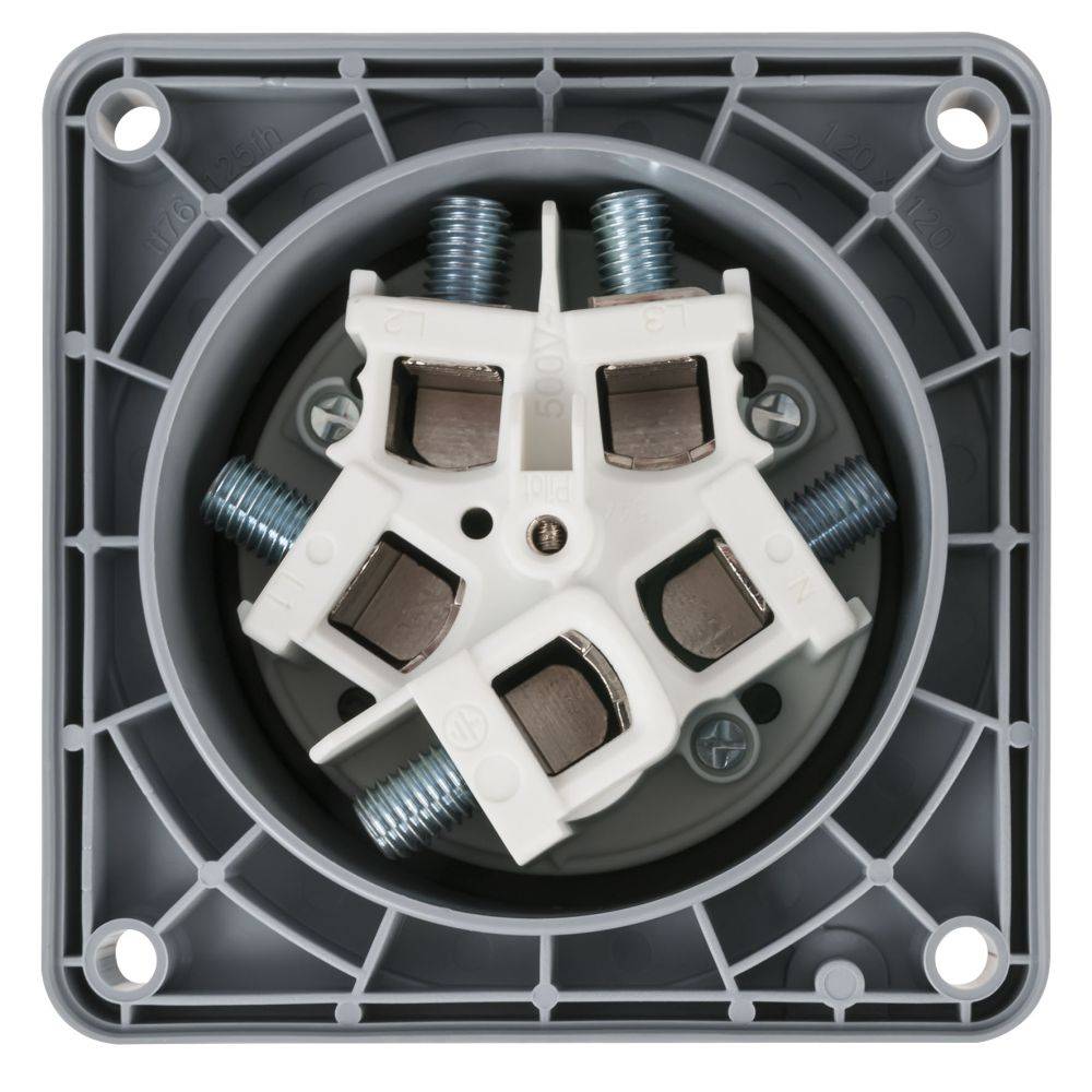 PCE CEE 125A 5-POLIGE INBOUW SOCKET IP67 MALE
