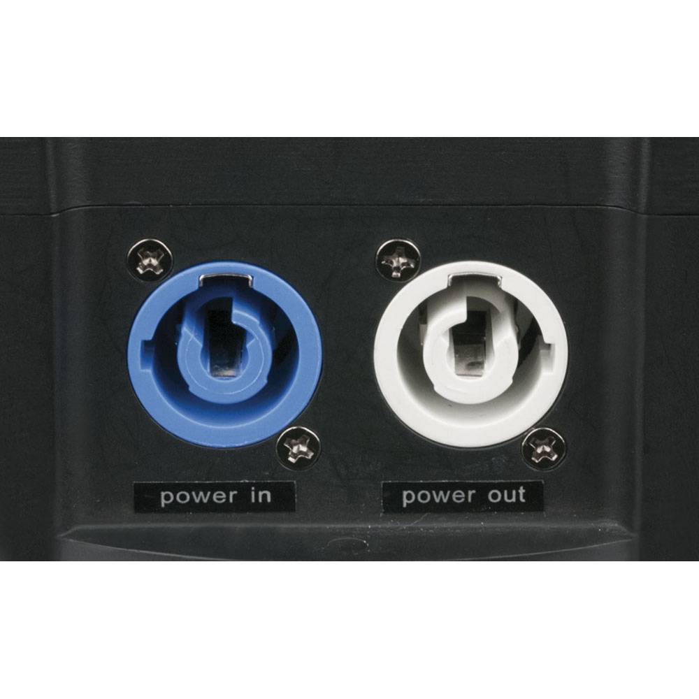 SHOWTEC POWERBOX 3 3-WEG VERDEELBLOK MET POWERCON IN- EN UITGANGEN W-DMX ONTVANGER