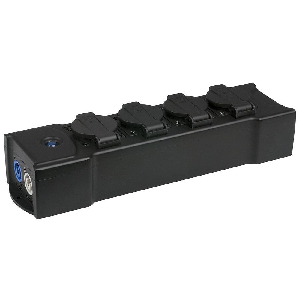 SHOWTEC POWERBOX 4 MET POWERCON IN/UIT