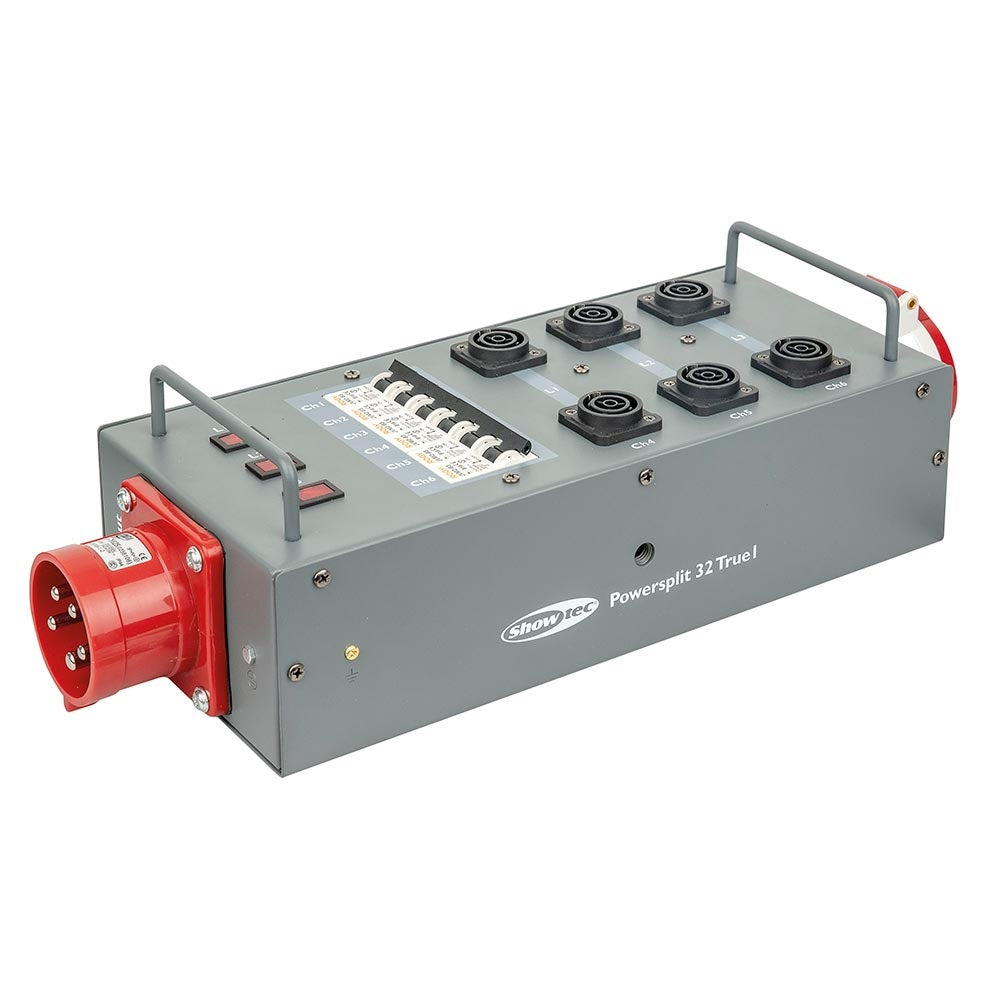 SHOWTEC POWERSPLIT 16 TRUE1 6-WEG KRACHTSTROOMVERDELER 32A/5P