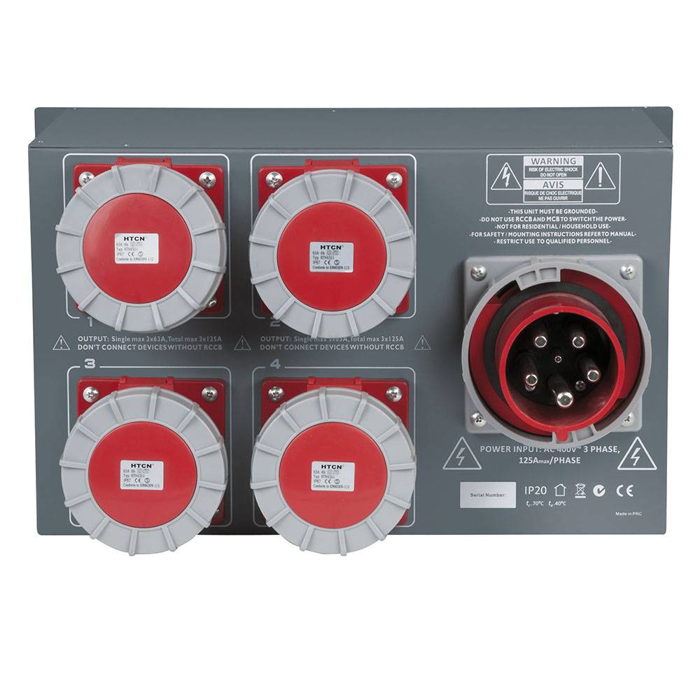 SHOWTEC PSA-125A4C KRACHTSTROOM VERDELER 125A