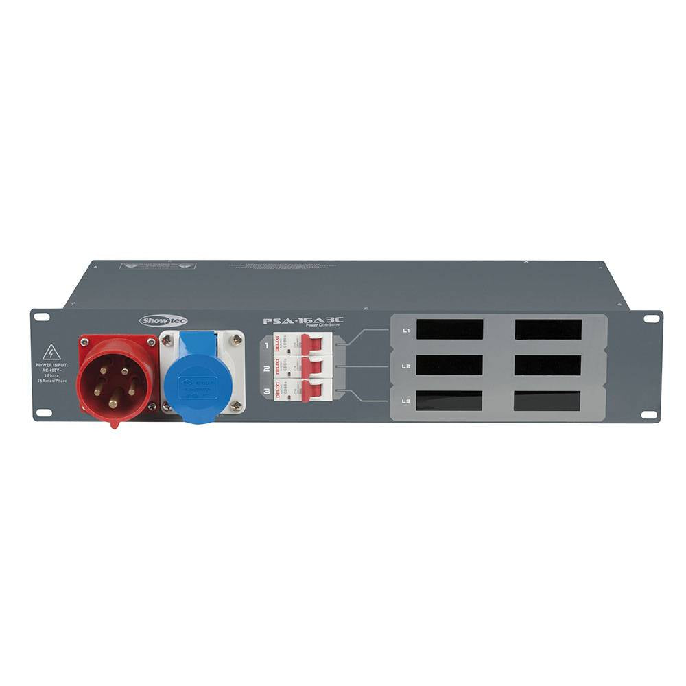 SHOWTEC PSA-16A3C KRACHTSTROOM VERDELER 16A