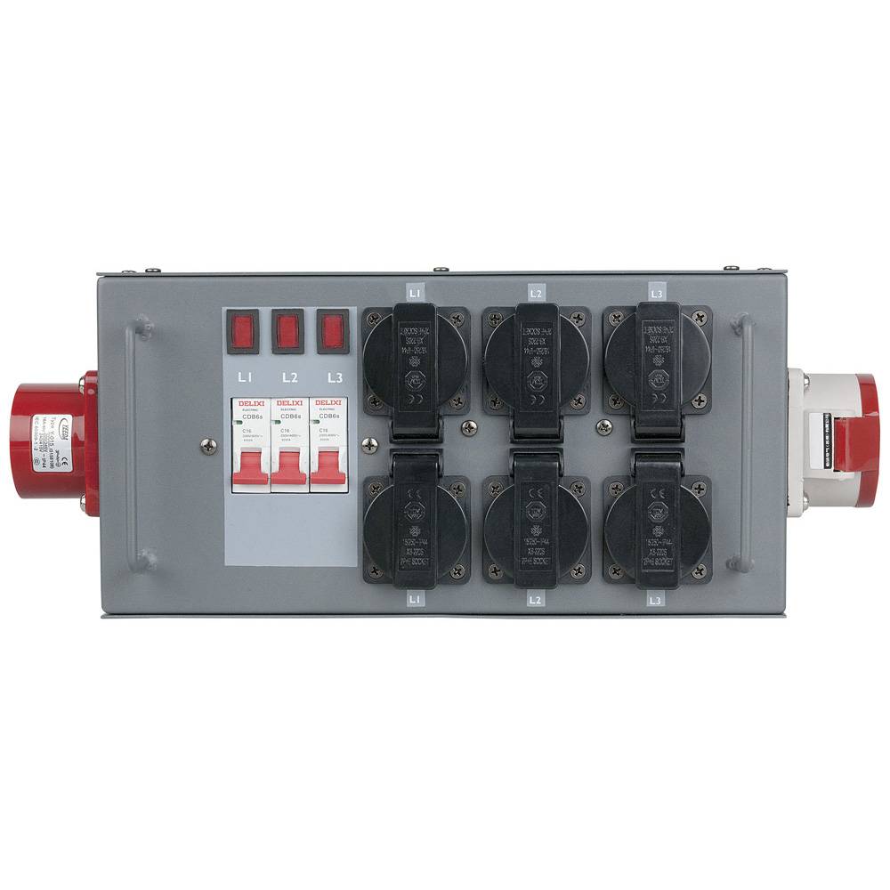 SHOWTEC SPLIT POWER 16 KRACHTSTROOM VERDELER 16A/5P