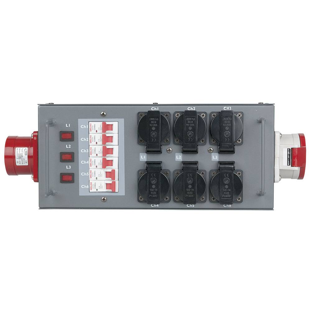 SHOWTEC SPLIT POWER 32 KRACHTSTROOM VERDELER 32A/5P