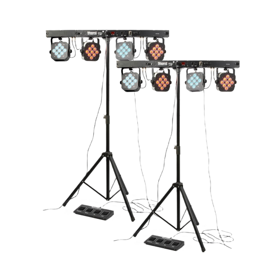 SET: BeamZ LED Parbar 4-Way met standaard RGB 2x