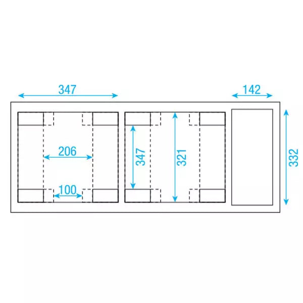 DAP LCA-PHA5 Flightcase voor 2 Showtec Phantom 75 of Phantom 95 LED Spot Moving Heads