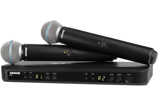 Shure BLX288 Beta58a Draadloos microfoon systeem