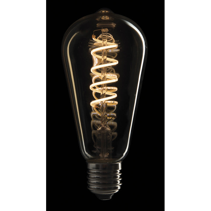 LED FILAMENT BULB E27 GOUDGLAZEN KAP DIMBAAR