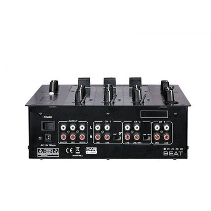 DAP CORE BEAT 3-KANAALS DJ MIXER
