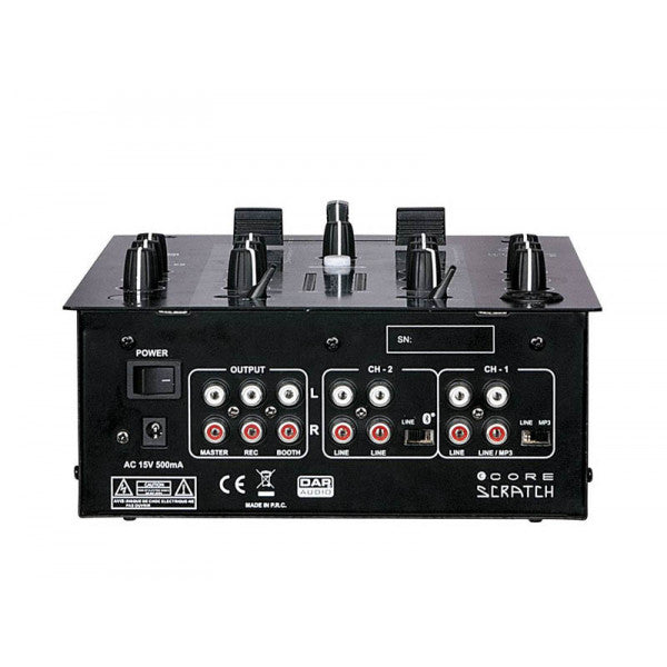 DAP CORE SCRATCH 2-KANAALS DJ MIXER