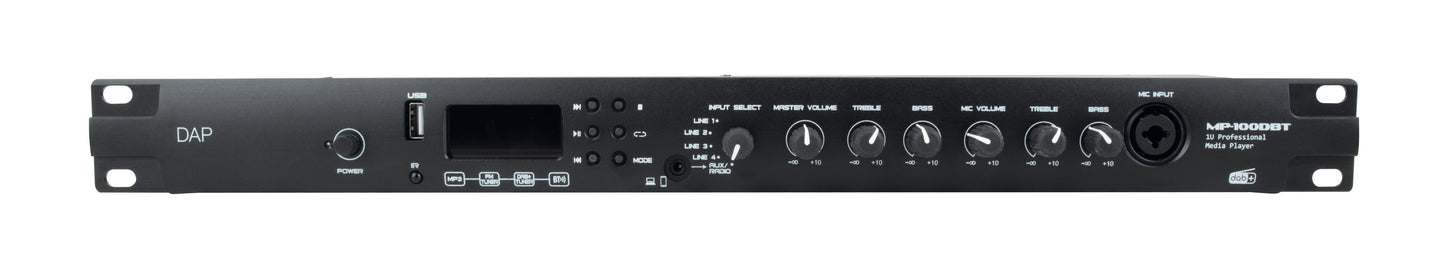 DAP MP-100DBT PROFESSIONELE MEDIASPELER MET DAB+