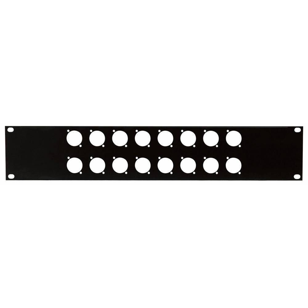 DAP 19 INCH RACKPANEEL 16X D-HOLE 2 HE