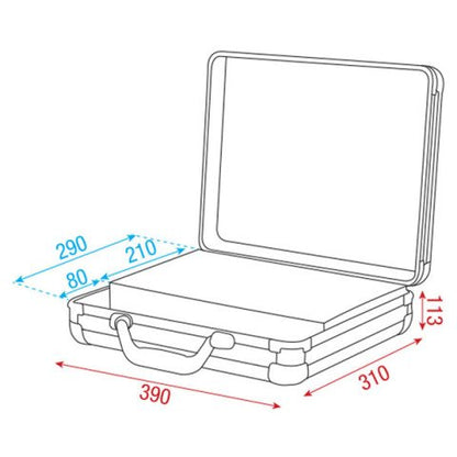 DAP ACA-MIC1 MICROFOONKOFFER VOOR 7 MICROFOONS ZWART