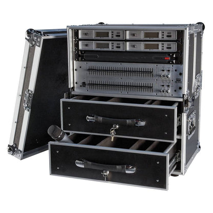 DAP ACA-WMC2 FLIGHTCASE VOOR DRAADLOZE MICROFOONS 6HE