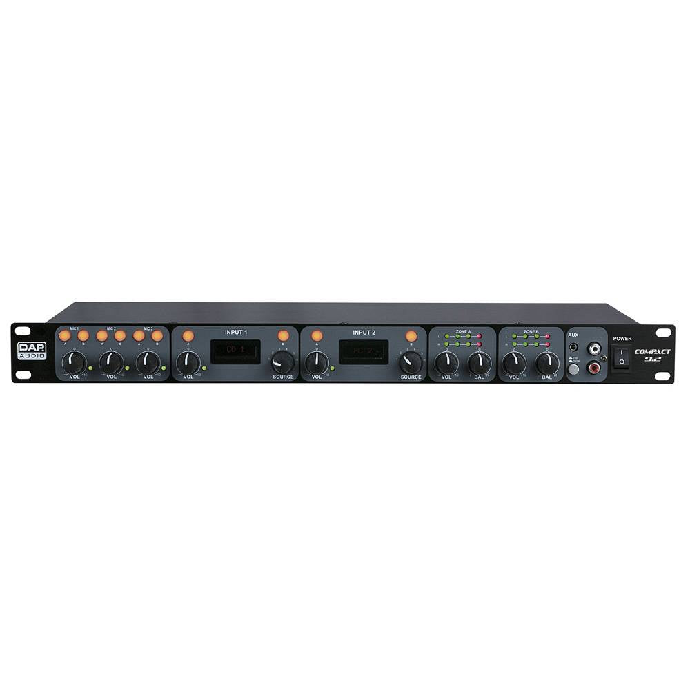 DAP COMPACT 9.2 9-KANAALS LINE MIXER MET 2 ZONES