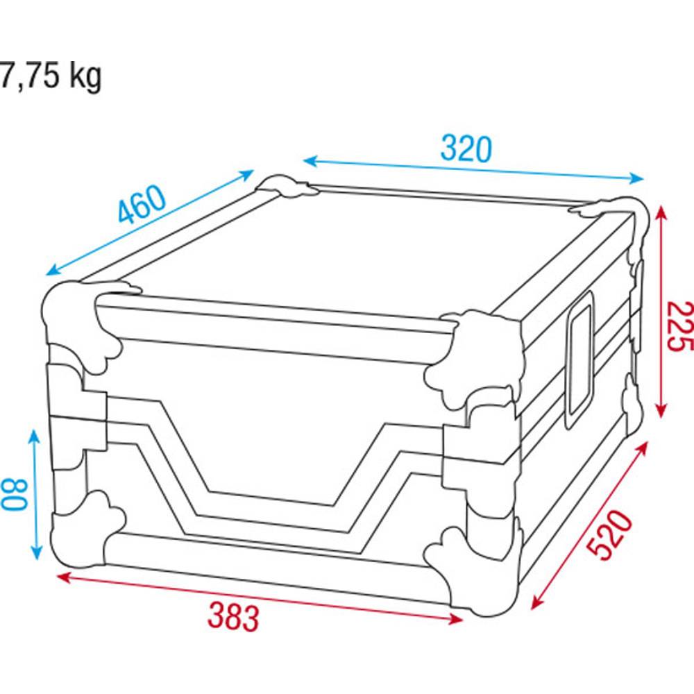 DAP DCA-PIO2 FLIGHTCASE VOOR CDJ-800/850/900/1000/2000