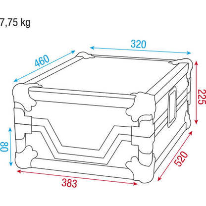 DAP DCA-PIO2 FLIGHTCASE VOOR CDJ-800/850/900/1000/2000