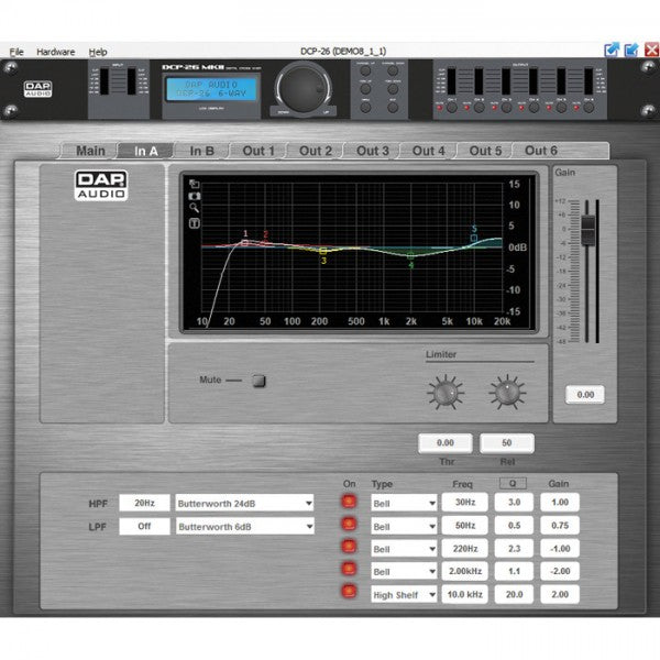 DAP DCP-26 MKII DIGITALE CROSSOVER