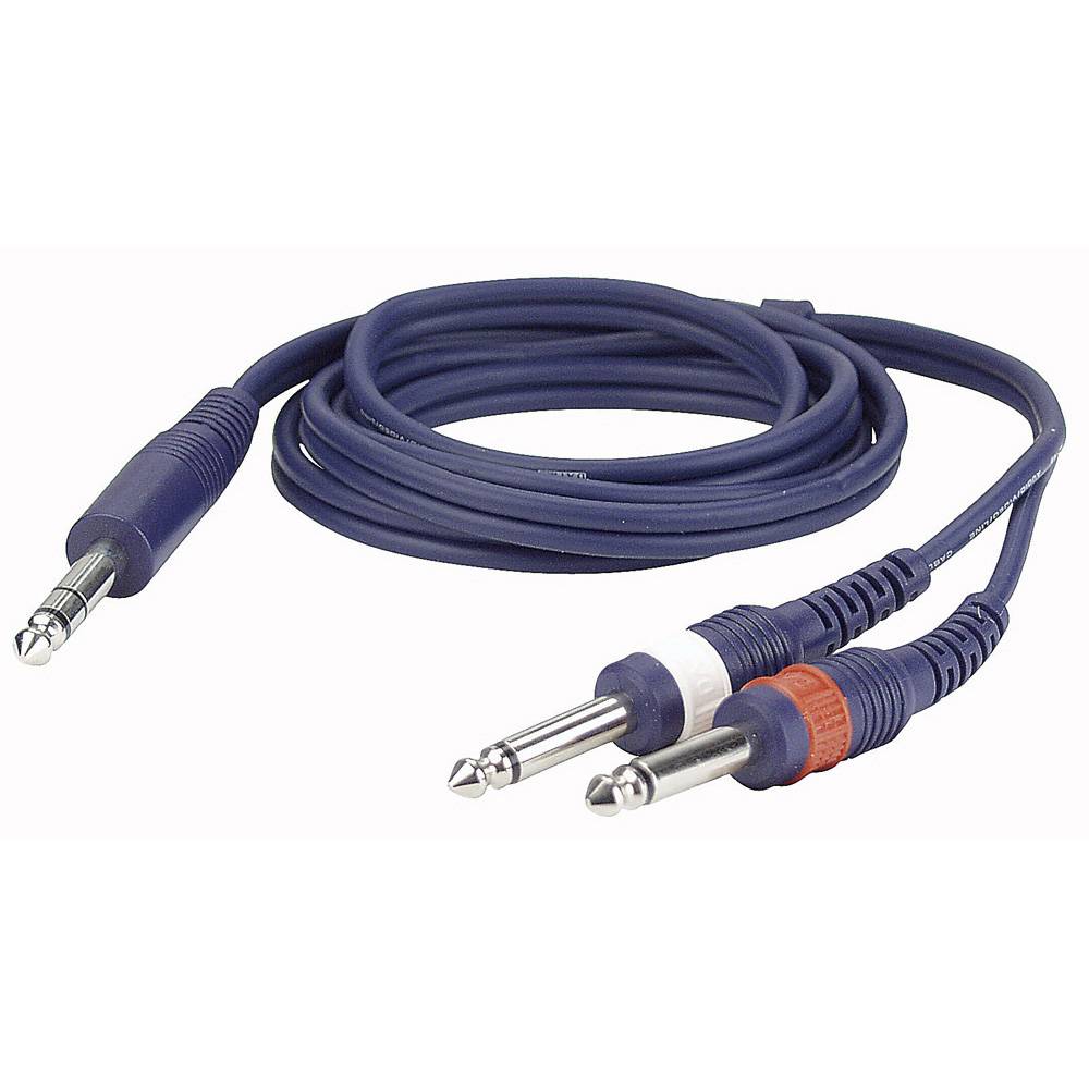 DAP FL34 1X STEREO JACK NAAR 2X MONO JACK 150CM