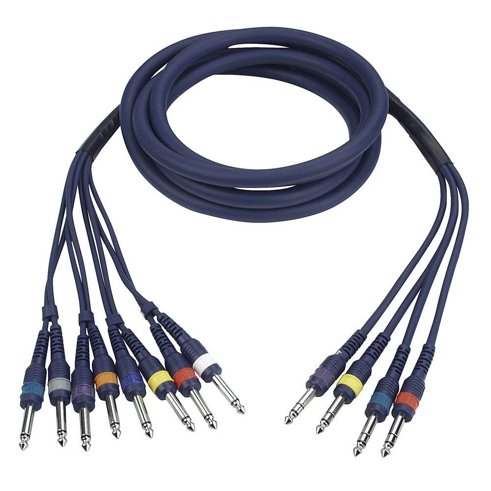 DAP FL69 8X MONO JACK NAAR 4X STEREO JACK 6M