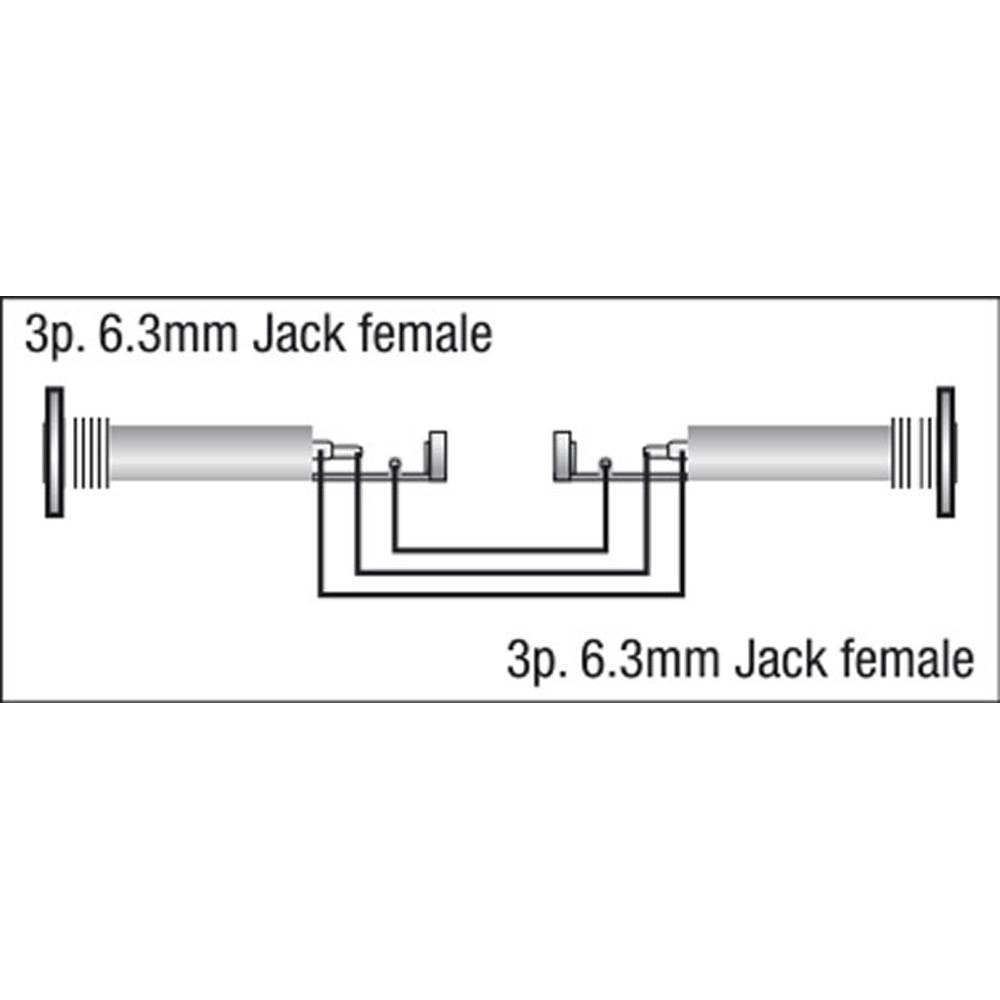 DAP FLA35 JACK FEMALE NAAR JACK FEMALE STEREO ADAPTER