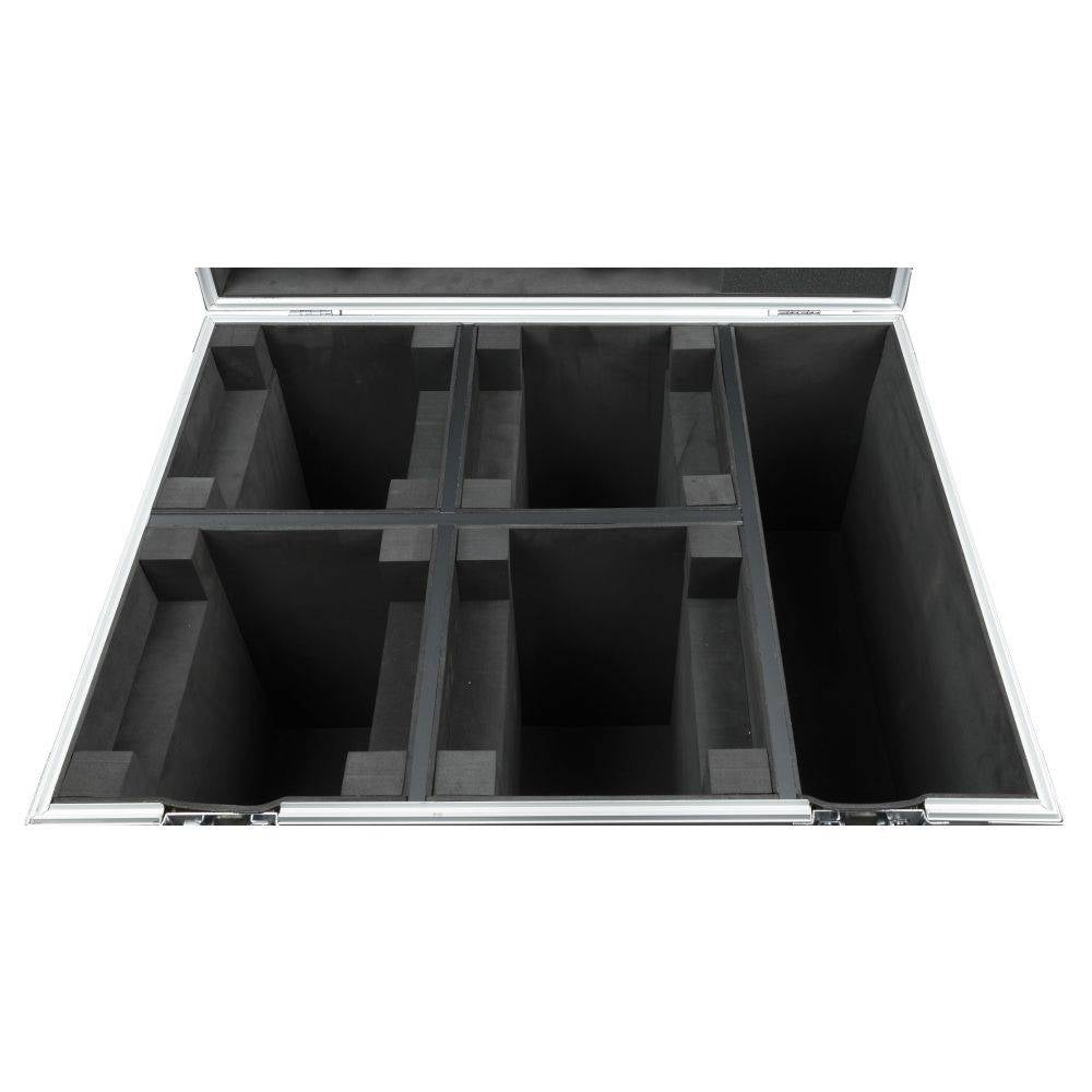 DAP FLIGHTCASE VOOR 4X SHARK SPOT/WASH/ZOOM/COMBI