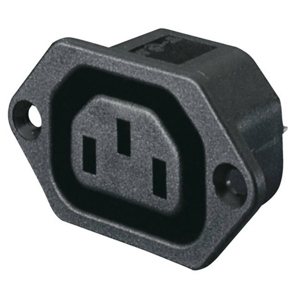 SHOWTEC IEC EURO 230V FEMALE CHASSISDEEL ZWART
