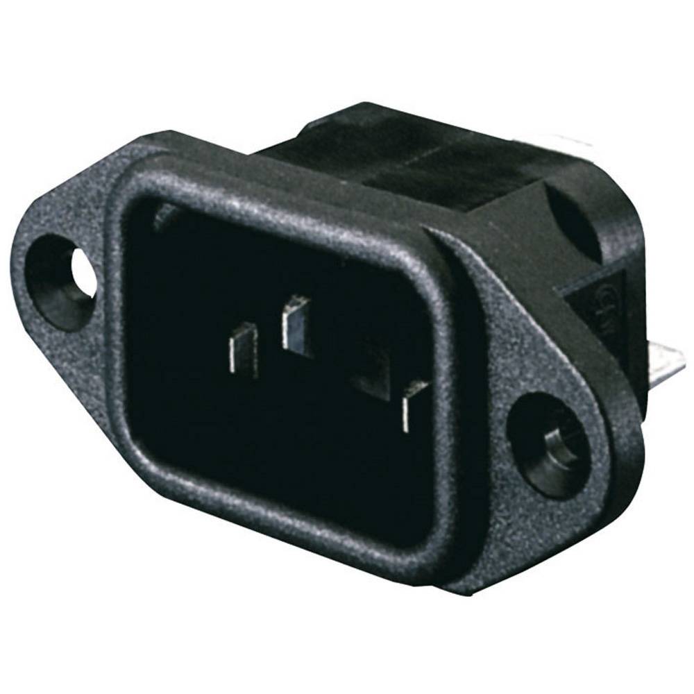 SHOWTEC IEC EURO 230V MALE CHASSISDEEL ZWART