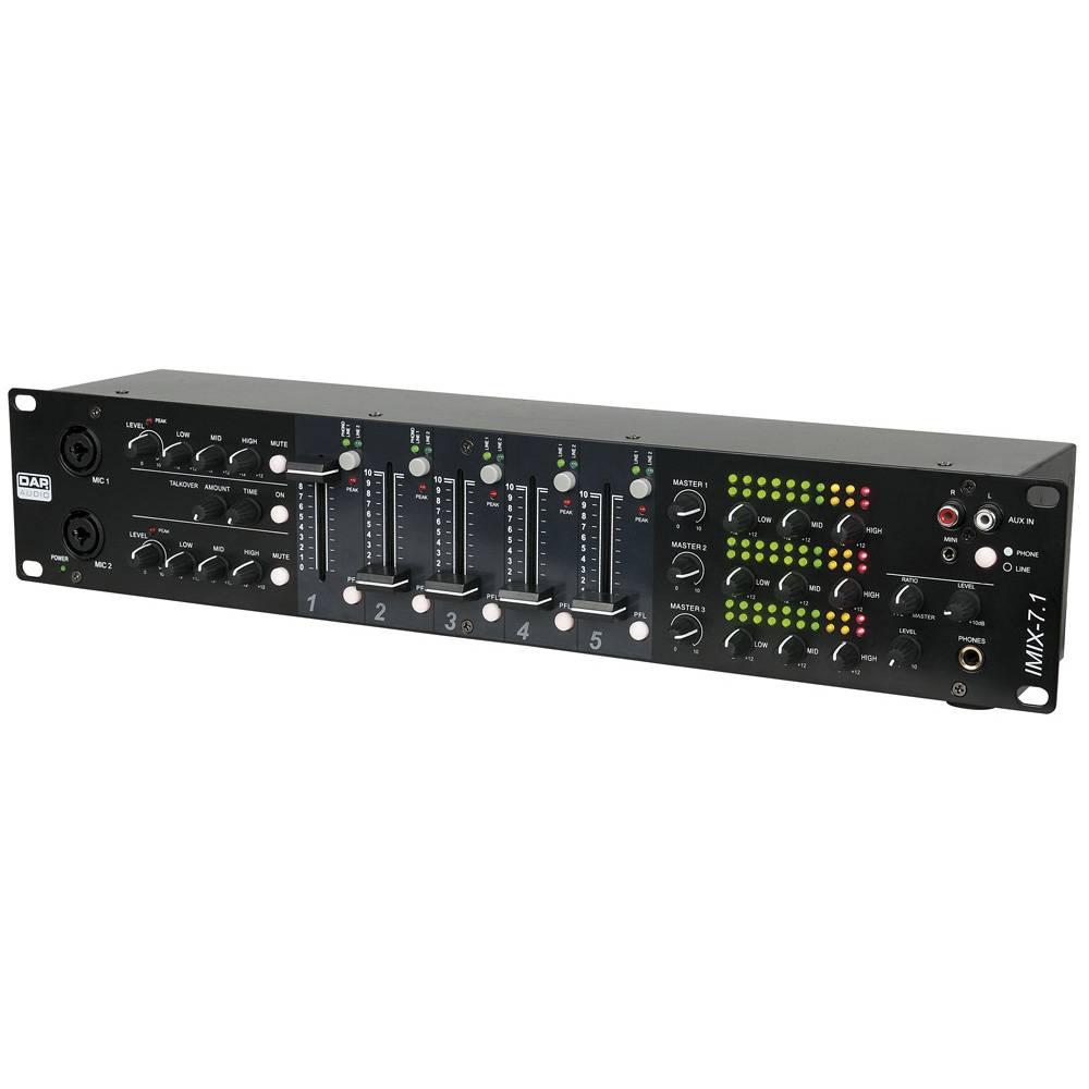 DAP IMIX-7.1 7-KANAALS ZONE MIXER