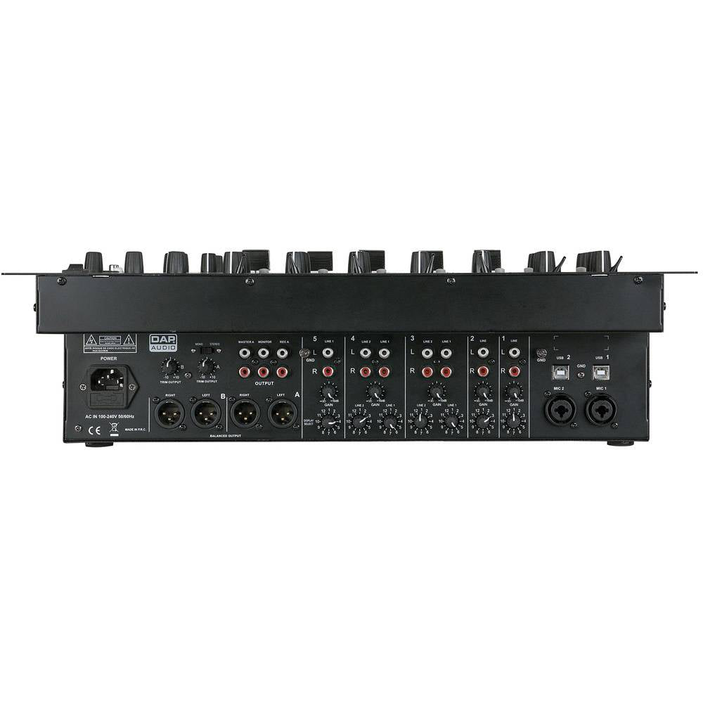 DAP IMIX-7.2 USB 7-KANAALS INSTALLATIE MIXER