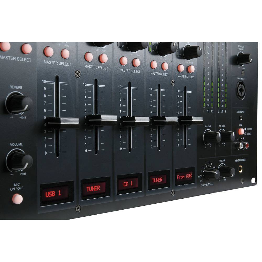 DAP IMIX-7.2 USB 7-KANAALS INSTALLATIE MIXER