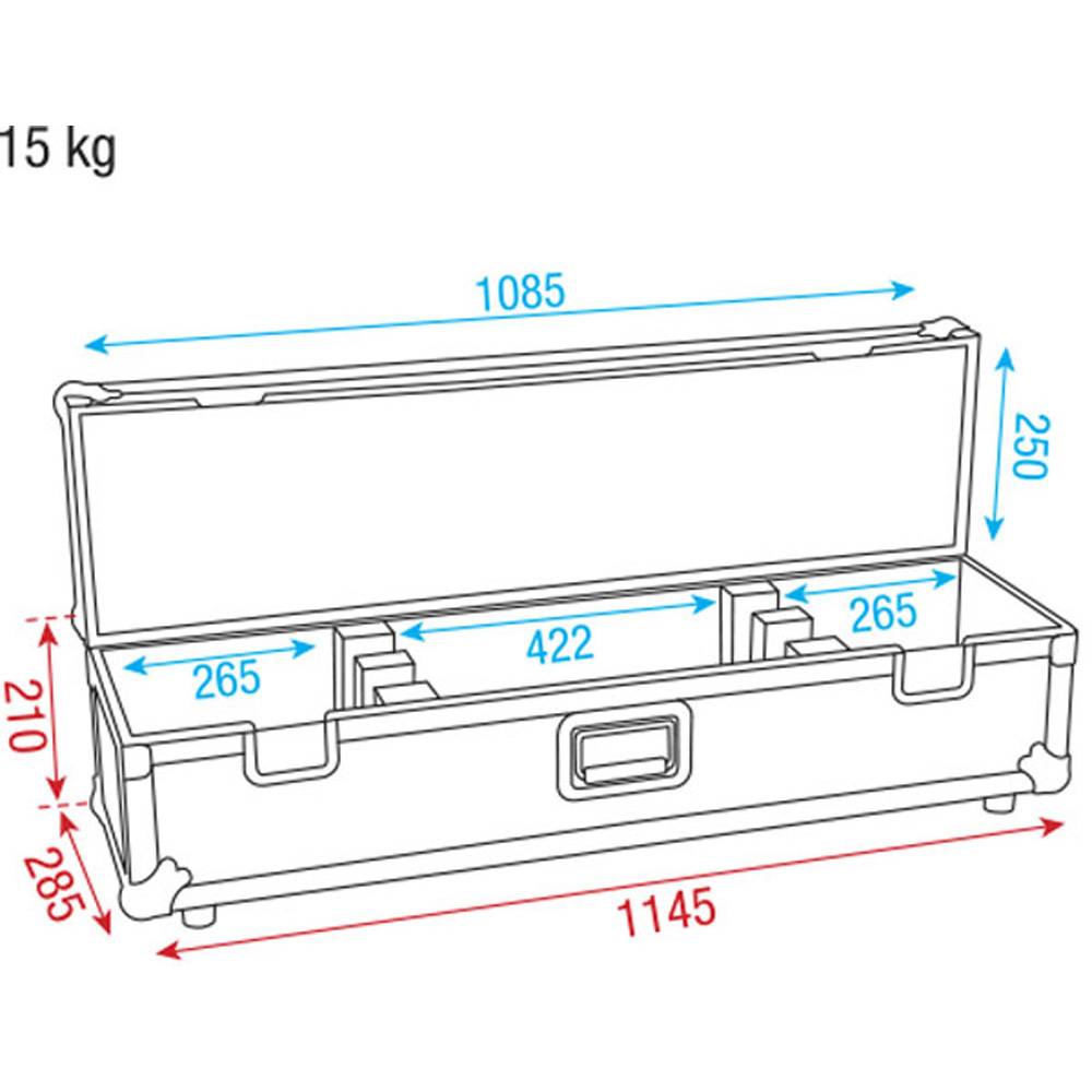 DAP LCA-BAR1 FLIGHTCASE VOOR 4X LED BAR