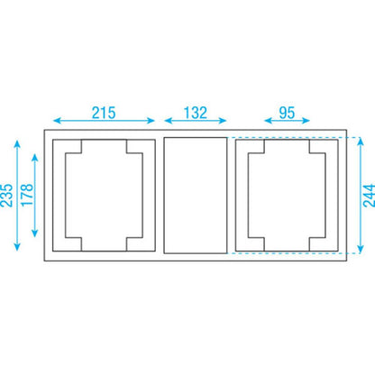 DAP LCA-PHA6 FLIGHTCASE VOOR 2X PHANTOM 25/50/65 VALUE LINE