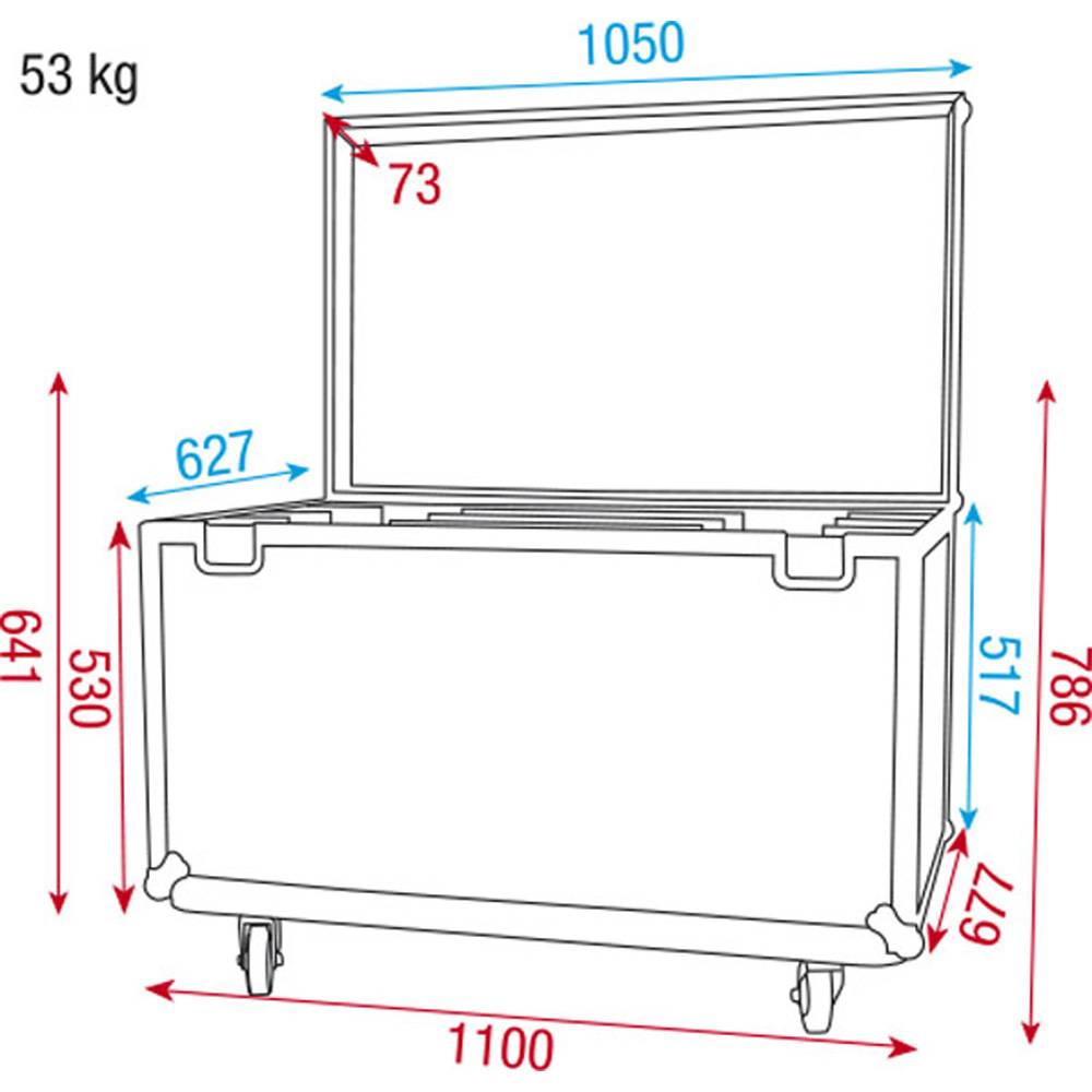 DAP LCA-SUN1 FLIGHTCASE VOOR 8X SUNSTRIP ACTIVE